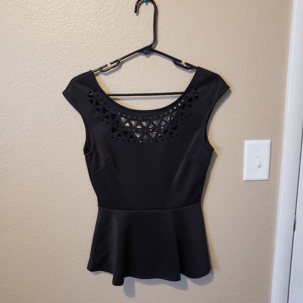 Women's Black Stylish Top Size Small